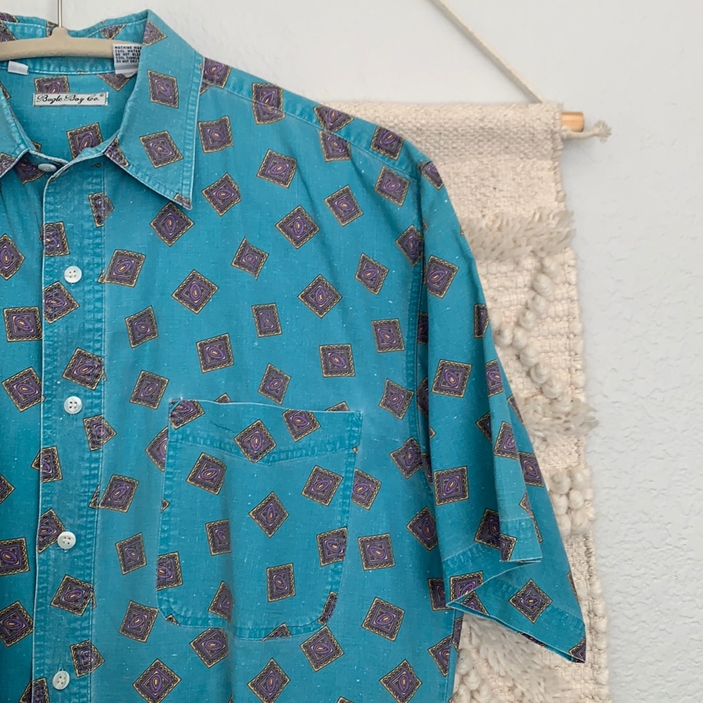 Bugle Boy Men’s Hipster Pocket Shirt Sz L